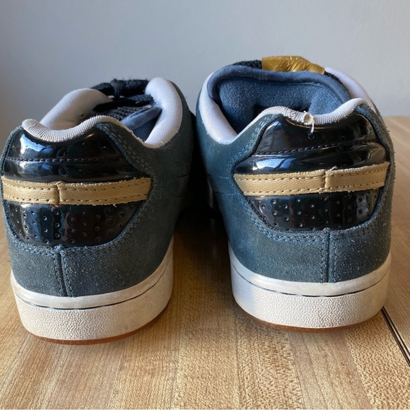 NIKE SB Sneakers Zoom Team Edition Blue Fox Metallic Gold 311665-471 Rare - Picture 13 of 14